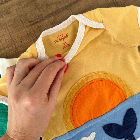 TWO 3-6mo Rompers - Picture 4 of 8